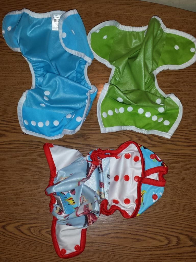 2 Thirsties Duo Size 1 Covers Blue & Green
