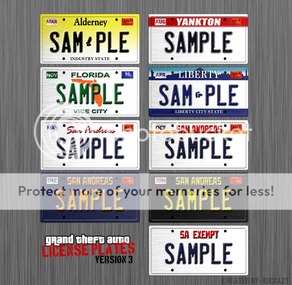 gta online custom license plate pc
